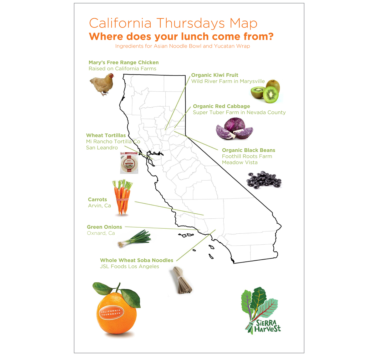 California Poster Map
